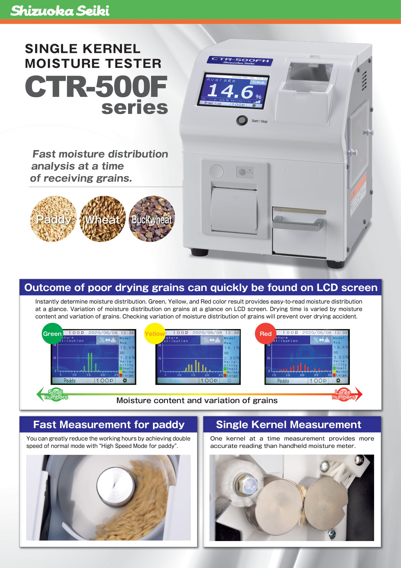 Single Kernel Moisture Meter CTR-500E